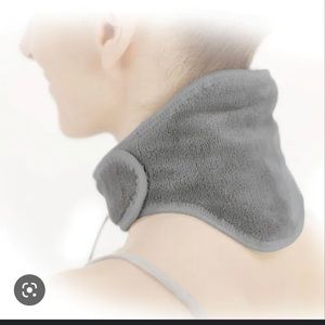 Calming heat massaging neck wrap